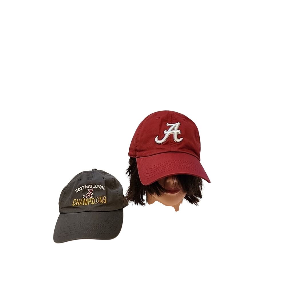 Two University Of Alabama Baseball Hats Caps Top Of The World 2017 Champions